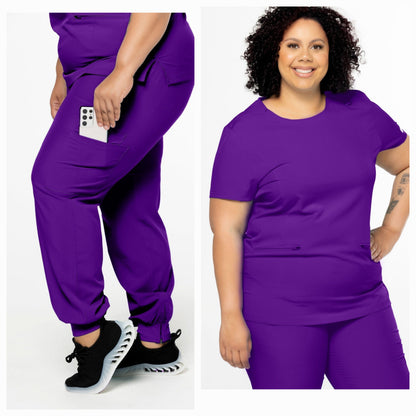 Plus Size Comfort Scrubs Set