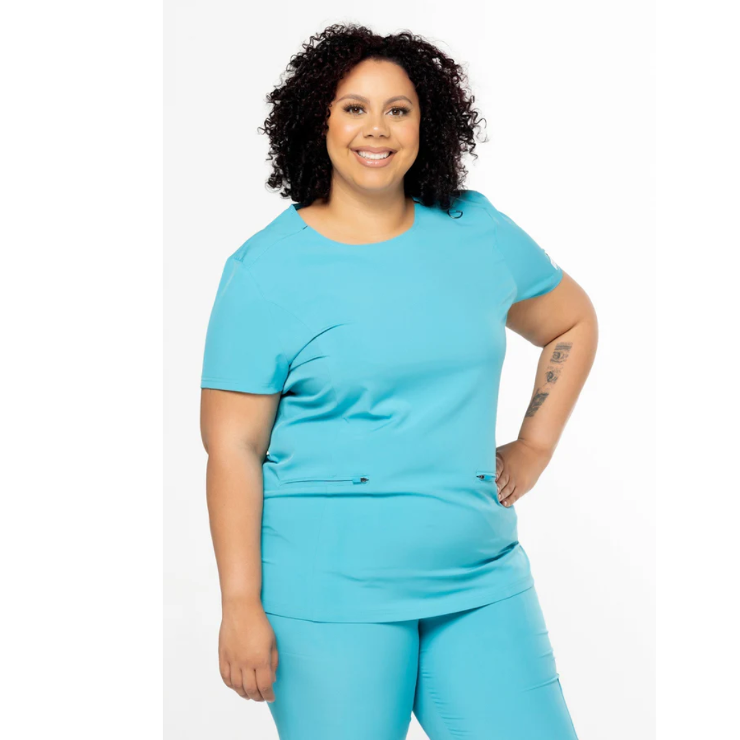 Plus Size Comfort Scrubs Set